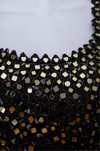 Milla Green Lehenga Choli Set with Mirror Work