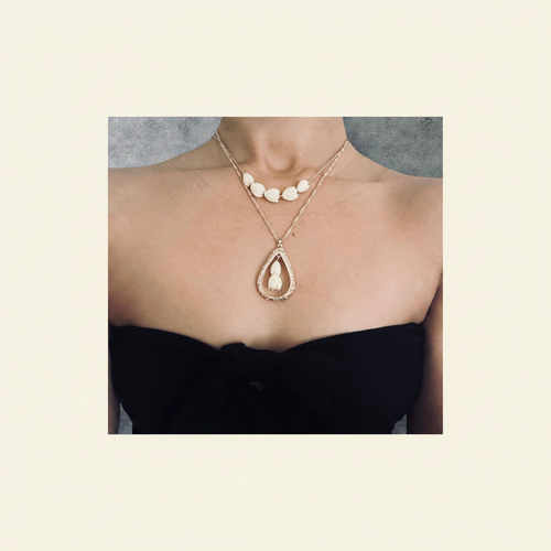 Resin Pikake Necklace Hero