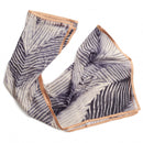 Samu Black Hand Crafted  Shibori Print Silk Chiffon Sqaure Scarf