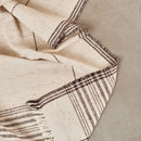 Seytu Off White Striped Gently Textured Handloom Throw