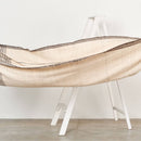Seytu Off White Striped Gently Textured Handloom Throw