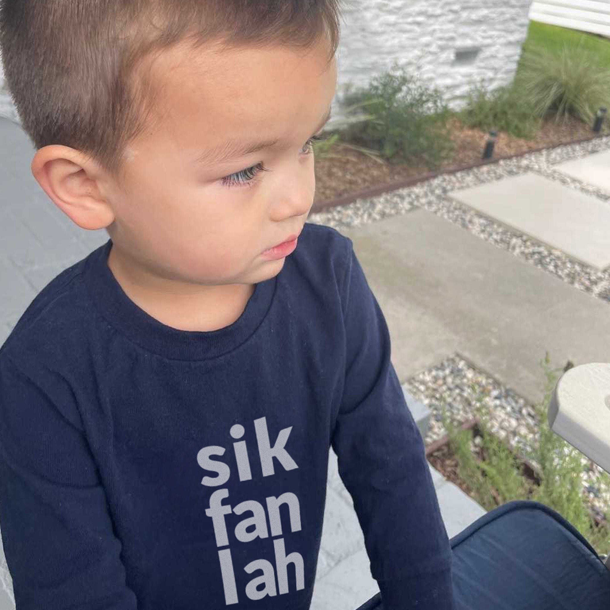 sik fan lah Long Sleeve Shirt (Toddler)