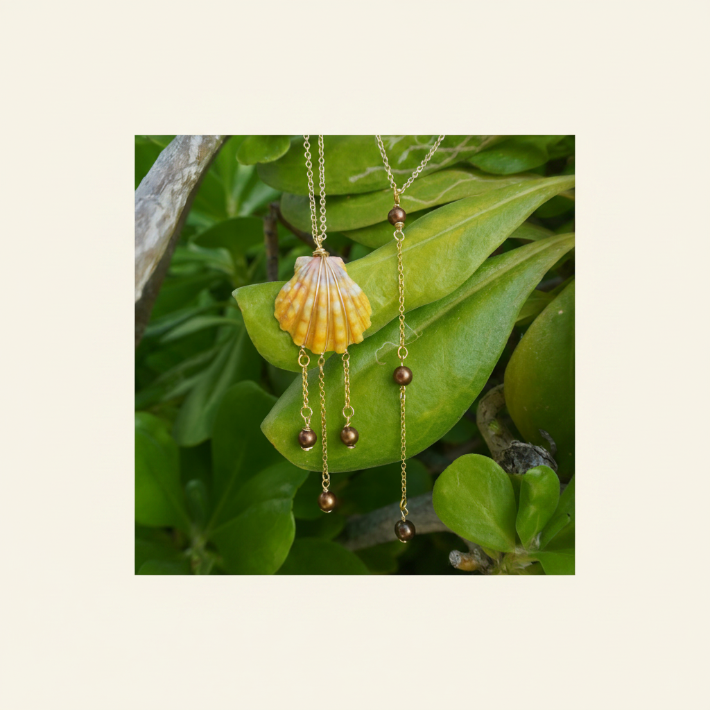 Sunrise Chocolate Pearl Necklace