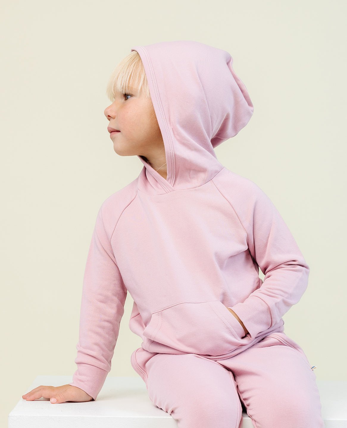 The Coziest Hoodie in Flamingo