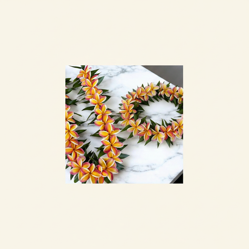 Thick Ti Leaf Plumeria Lei Hero