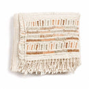 Unah Brown Fully Hand Embroidered Throw Handloom Organic Cotton Throw