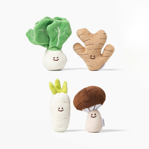 Mini Vegetable Veggie Plushie Set - Cultr. by Created for Culture asianowned aapimarketplace asianownedkids asianownedkidsproducts asianownedbrands