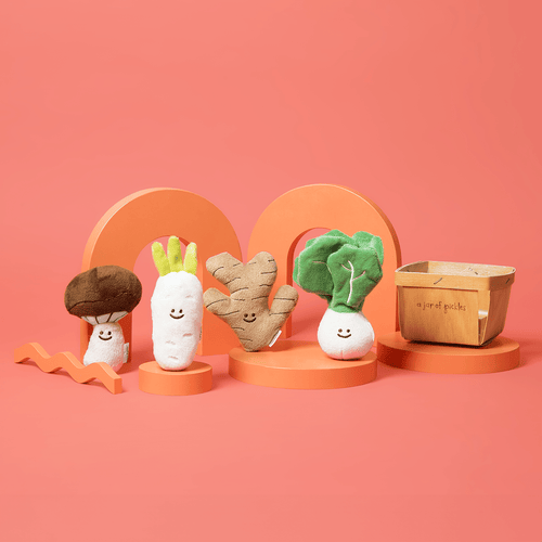 Mini Vegetable Veggie Plushie Set - Cultr. by Created for Culture asianowned aapimarketplace asianownedkids asianownedkidsproducts asianownedbrands