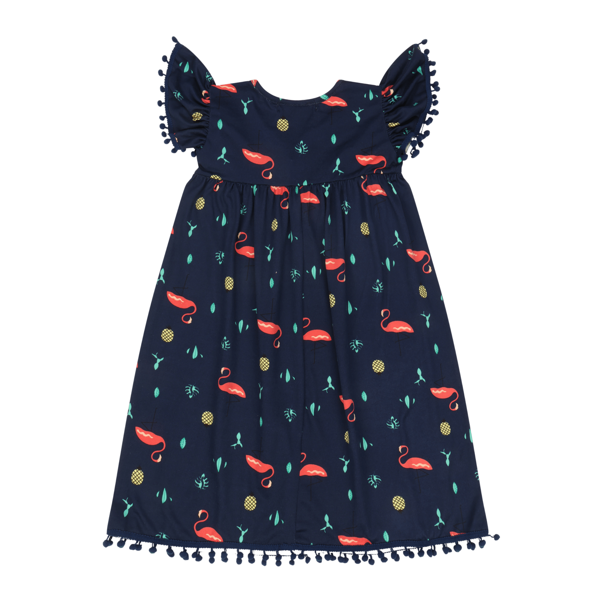 Flamingo Short Sleeve Dress – Colorful Multicultural Kids Outfit