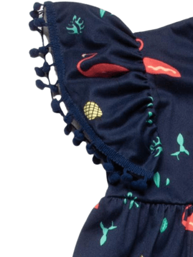 Flamingo Short Sleeve Dress – Colorful Multicultural Kids Outfit