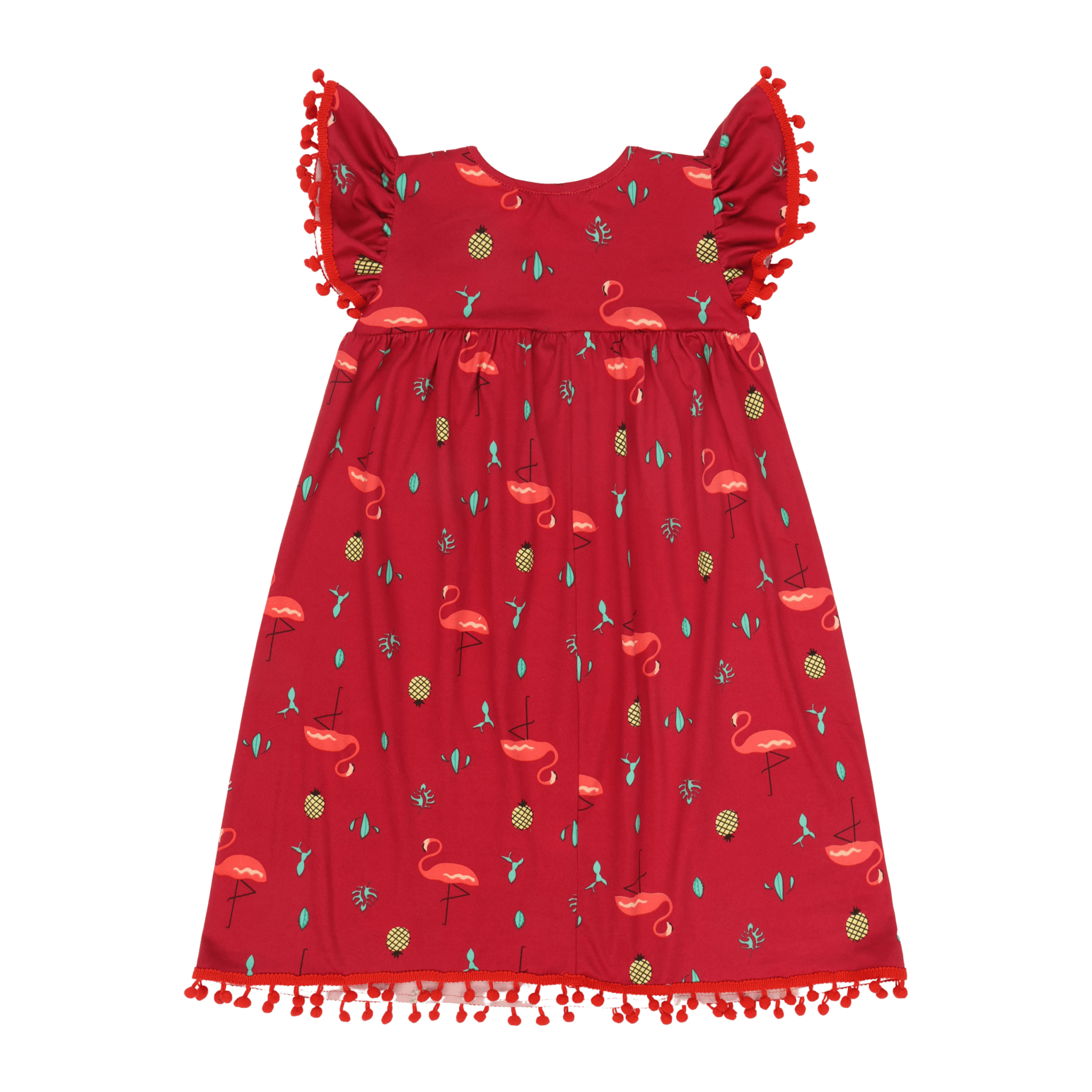 Flamingo Short Sleeve Dress – Colorful Multicultural Kids Outfit