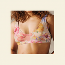 Watercolor Sandy Hibiscus Swim Top Hero