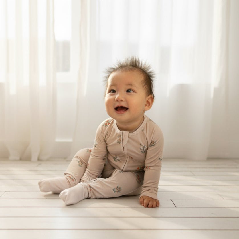 Zippered Romper in Wild Bloom - Cultr. by Created for Culture asianowned aapimarketplace asianownedkids asianownedkidsproducts asianownedbrands