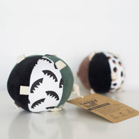 Taggy Ball with Rattle - Jungle Leaves - Cultr. by Created for Culture asianowned aapimarketplace asianownedkids asianownedkidsproducts asianownedbrands