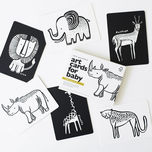 Art Cards for Baby - Safari Collection - Cultr. by Created for Culture asianowned aapimarketplace asianownedkids asianownedkidsproducts asianownedbrands