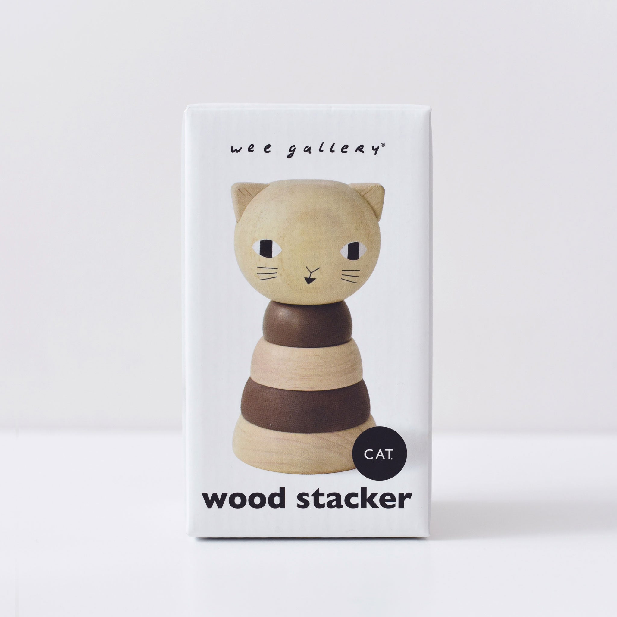 Wood Stacker - Cat - Cultr. by Created for Culture asianowned aapimarketplace asianownedkids asianownedkidsproducts asianownedbrands