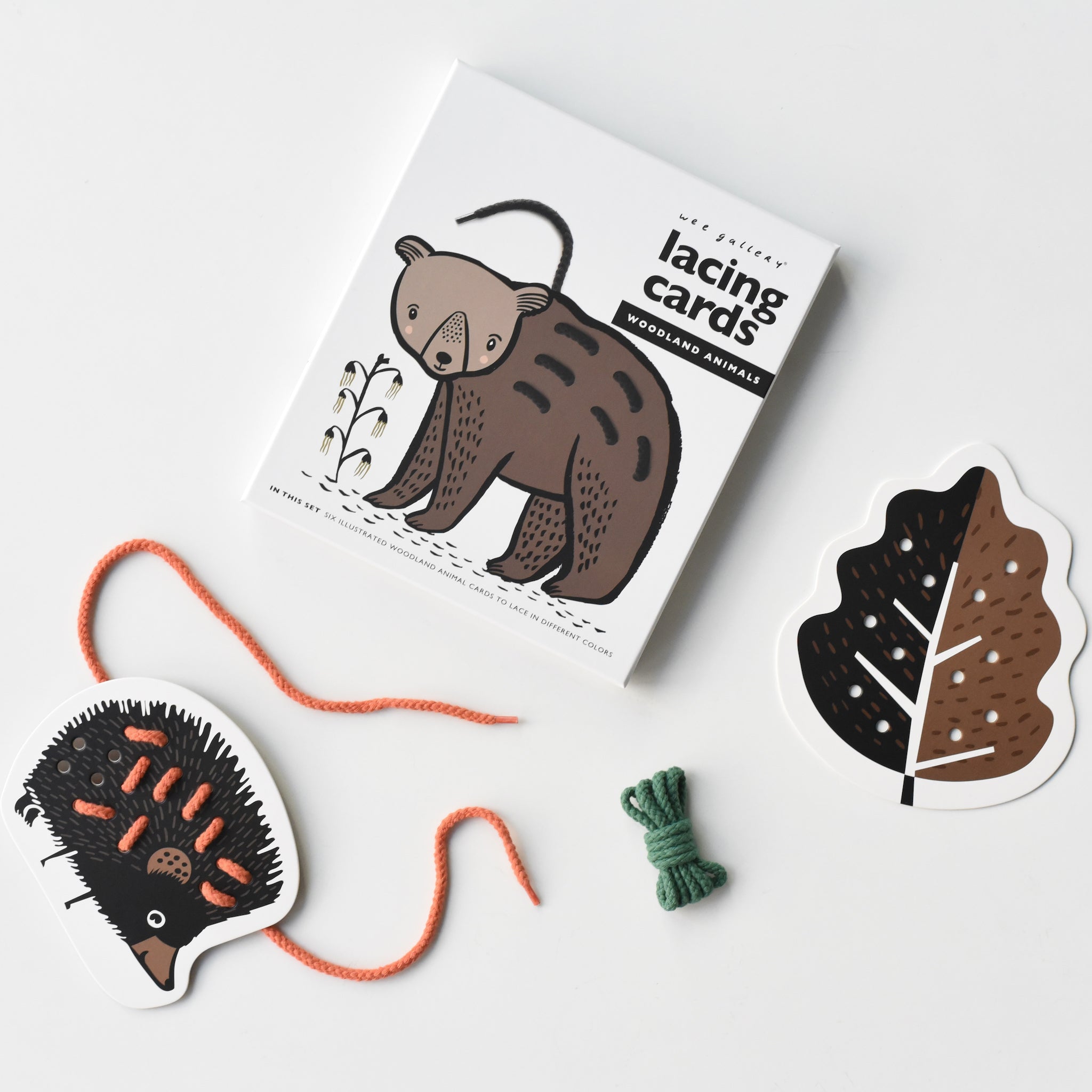 Lacing Cards - Woodland Animals - Cultr. by Created for Culture asianowned aapimarketplace asianownedkids asianownedkidsproducts asianownedbrands
