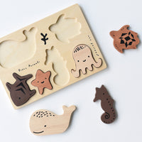 Wooden Tray Puzzle - Ocean Animals - Cultr. by Created for Culture asianowned aapimarketplace asianownedkids asianownedkidsproducts asianownedbrands