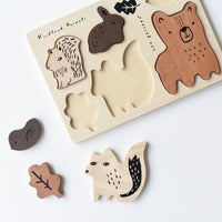 Wooden Tray Puzzle - Woodland Animals - Cultr. by Created for Culture asianowned aapimarketplace asianownedkids asianownedkidsproducts asianownedbrands
