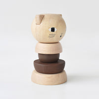 Wood Stacker - Cat - Cultr. by Created for Culture asianowned aapimarketplace asianownedkids asianownedkidsproducts asianownedbrands
