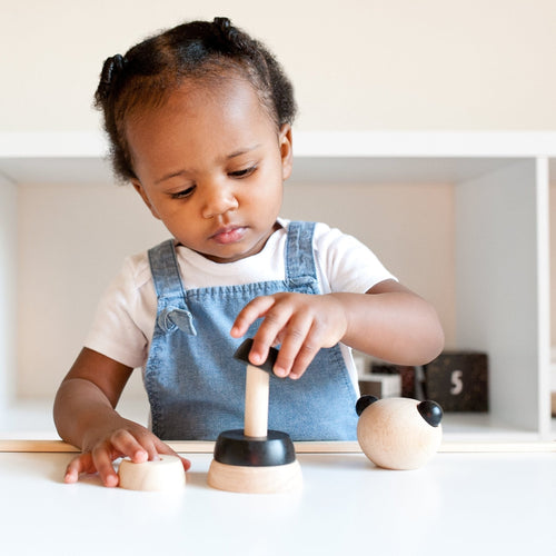 Wood Stacker - Panda - Cultr. by Created for Culture asianowned aapimarketplace asianownedkids asianownedkidsproducts asianownedbrands