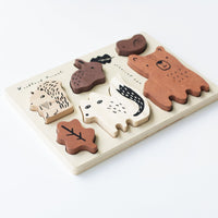 Wooden Tray Puzzle - Woodland Animals - Cultr. by Created for Culture asianowned aapimarketplace asianownedkids asianownedkidsproducts asianownedbrands