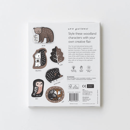 Lacing Cards - Woodland Animals - Cultr. by Created for Culture asianowned aapimarketplace asianownedkids asianownedkidsproducts asianownedbrands