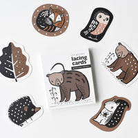 Lacing Cards - Woodland Animals - Cultr. by Created for Culture asianowned aapimarketplace asianownedkids asianownedkidsproducts asianownedbrands