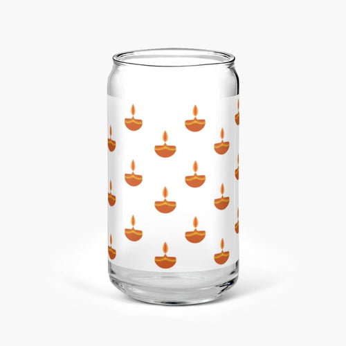 Diya Glass Tumbler – Glow Up Your Sips with Festive Charm