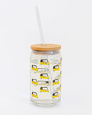 Classic Auto Glass Tumbler – Sip in Style with a Playful Twist
